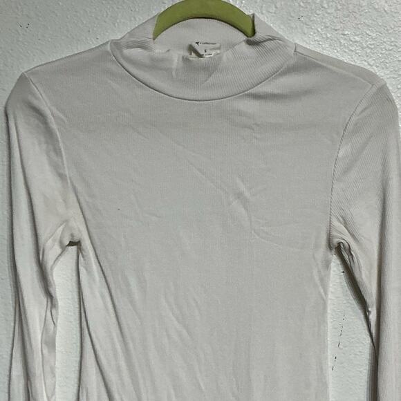 By Together White Long Sleeve Mock Neck Turtleneck Sz S - Picture 3 of 9